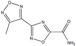 3-(4-METHYL-1,2,5-OXADIAZOL-3-YL)-1,2,4-OXADIAZOLE-5-CARBOXAMIDE Struktur