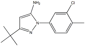 3-TERT-BUTYL-1-(3-CHLORO-4-METHYLPHENYL)-1H-PYRAZOL-5-AMINE Struktur