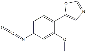 5-(4-ISOCYANATO-2-METHOXYPHENYL)OXAZOLE Struktur