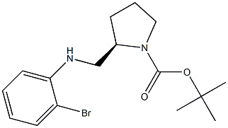 (R)-1-BOC-2-[(2-BROMO-PHENYLAMINO)-METHYL]-PYRROLIDINE Struktur