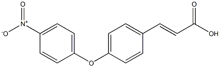 (E)-3-(4-(4-NITROPHENOXY)PHENYL)ACRYLIC ACID Struktur