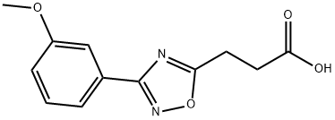 3-[3-(3-METHOXY-PHENYL)-[1,2,4]OXADIAZOL-5-YL]-PROPIONIC ACID Struktur