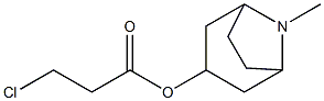 3-CHLORO-PROPIONIC ACID 8-METHYL-8-AZA-BICYCLO[3.2.1]OCT-3-YL ESTER Struktur