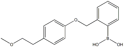 2-[(4'-(2-METHOXYETHYL)PHENOXY)METHYL]PHENYLBORONIC ACID Struktur