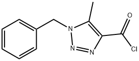 1-BENZYL-5-METHYL-1H-1,2,3-TRIAZOLE-4-CARBONYL CHLORIDE Struktur