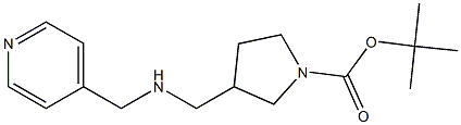 1-BOC-3-([(PYRIDIN-4-YLMETHYL)-AMINO]-METHYL)-PYRROLIDINE Struktur