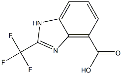 2-(TRIFLUOROMETHYL)-1H-BENZIMIDAZOLE-4-CARBOXYLIC ACID Struktur