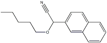 2-(2-NAPHTHYL)-2-(PENTYLOXY)ACETONITRILE Struktur