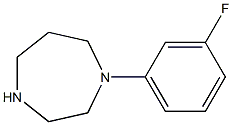 1-(3-FLUOROPHENYL)HOMOPIPERAZINE Struktur