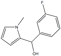 3-FLUOROPHENYL-(1-METHYL-2-PYRROLYL)METHANOL Struktur