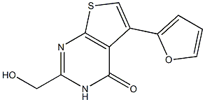 5-(2-FURYL)-2-(HYDROXYMETHYL)THIENO[2,3-D]PYRIMIDIN-4(3H)-ONE Struktur