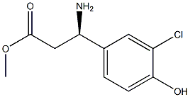 METHYL (3R)-3-AMINO-3-(3-CHLORO-4-HYDROXYPHENYL)PROPANOATE Struktur