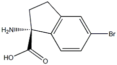 (1R)-1-AMINO-5-BROMOINDANECARBOXYLIC ACID Struktur