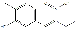 1-(3-HYDROXY-4-METHYLPHENYL)-2-NITRO-BUT-1-ENE Struktur