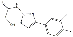 N-[4-(3,4-DIMETHYLPHENYL)-1,3-THIAZOL-2-YL]-2-HYDROXYACETAMIDE Struktur