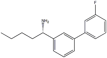 (1S)-1-[3-(3-FLUOROPHENYL)PHENYL]PENTYLAMINE Struktur