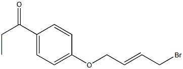 1-[4-(4-BROMO-BUT-2-ENYLOXY)-PHENYL]-PROPAN-1-ONE Struktur