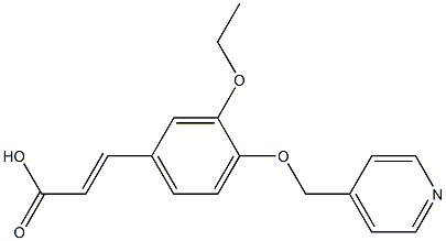 (2E)-3-[3-ETHOXY-4-(PYRIDIN-4-YLMETHOXY)PHENYL]ACRYLIC ACID Struktur