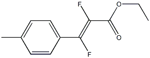 ETHYL (E)-2,3-DIFLUORO-3-(4-METHYLPHENYL)-2-PROPENOATE Struktur