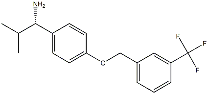 (1S)-2-METHYL-1-(4-([3-(TRIFLUOROMETHYL)PHENYL]METHOXY)PHENYL)PROPYLAMINE Struktur