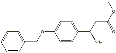 METHYL (3S)-3-AMINO-3-[4-(PHENYLMETHOXY)PHENYL]PROPANOATE Struktur