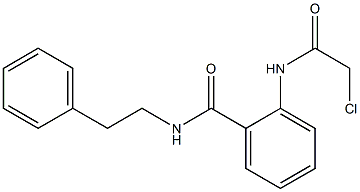 2-[(CHLOROACETYL)AMINO]-N-(2-PHENYLETHYL)BENZAMIDE Struktur