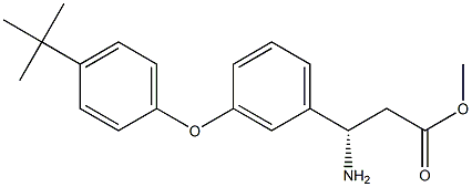 METHYL (3S)-3-AMINO-3-(3-[4-(TERT-BUTYL)PHENOXY]PHENYL)PROPANOATE Struktur