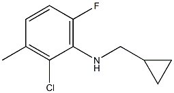 (1R)(2-CHLORO-6-FLUORO-3-METHYLPHENYL)CYCLOPROPYLMETHYLAMINE Struktur