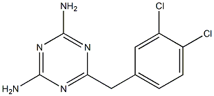 6-(3,4-DICHLOROBENZYL)-1,3,5-TRIAZINE-2,4-DIAMINE Struktur