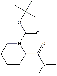 1-BOC-2-DIMETHYLCARBAMOYLPIPERIDINE Struktur