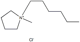 1-HEXYL-1-METHYLPYRROLIDINIUM CHLORIDE Struktur