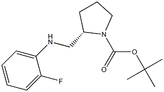 (S)-1-BOC-2-[(2-FLUORO-PHENYLAMINO)-METHYL]-PYRROLIDINE Struktur