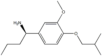 (1R)-1-[3-METHOXY-4-(2-METHYLPROPOXY)PHENYL]BUTYLAMINE Struktur