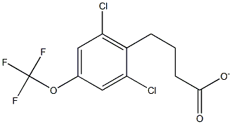 2,6-DICHLORO-4-TRIFLUOROMETHOXY-PHENYLETHYLACETATE Struktur