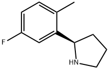 (2R)-2-(5-FLUORO-2-METHYLPHENYL)PYRROLIDINE Struktur