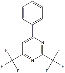 2,4-BIS(TRIFLUOROMETHYL)-6-PHENYLPYRIMIDINE Struktur