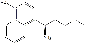 4-((1R)-1-AMINOPENTYL)NAPHTHOL Struktur