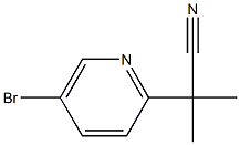 2-(5-BROMOPYRIDIN-2-YL)-2-METHYLPROPIONITRILE Struktur