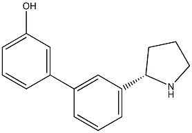 3-[3-((2S)PYRROLIDIN-2-YL)PHENYL]PHENOL Struktur