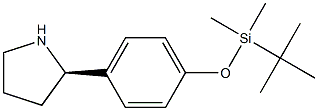 1-[4-((2R)PYRROLIDIN-2-YL)PHENOXY]-1,1,2,2-TETRAMETHYL-1-SILAPROPANE Struktur