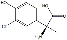 (2S)-2-AMINO-2-(3-CHLORO-4-HYDROXYPHENYL)PROPANOIC ACID Struktur