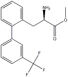 METHYL (2R)-2-AMINO-3-(2-[3-(TRIFLUOROMETHYL)PHENYL]PHENYL)PROPANOATE Struktur