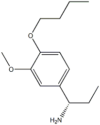 (1S)-1-(4-BUTOXY-3-METHOXYPHENYL)PROPYLAMINE Struktur