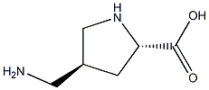 TRANS-4-AMINOMETHYL-L-PROLINE Struktur