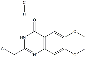 2-(CHLOROMETHYL)-6,7-DIMETHOXYQUINAZOLIN-4(3H)-ONE HYDROCHLORIDE Struktur