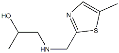 1-[(5-METHYL-THIAZOL-2-YLMETHYL)-AMINO]-PROPAN-2-OL Struktur