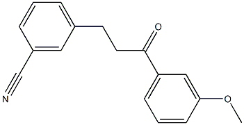 3-(3-CYANOPHENYL)-3'-METHOXYPROPIOPHENONE Struktur