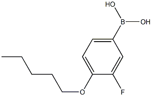 4-PENTYLOXY-3-FLUOROPHENYLBORONIC ACID Struktur