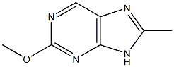 2-METHOXY-8-METHYL-9H-PURINE Struktur