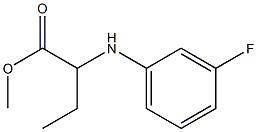 2-(3-FLUORO-PHENYLAMINO)-BUTYRIC ACID METHYL ESTER Struktur